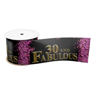 30th Birthday  Satin Ribbon