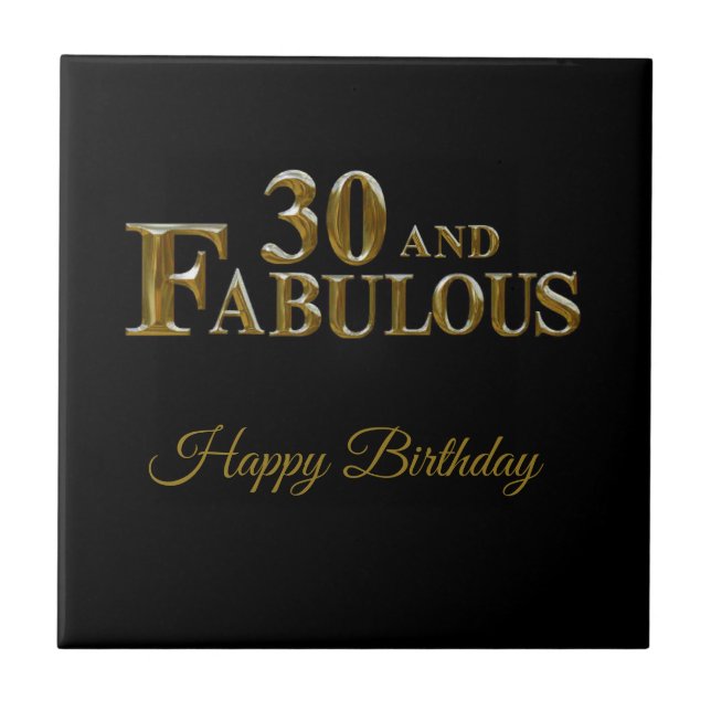30th Birthday  Tile (Front)