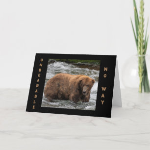 **30th** BIRTHDAY UNBEARABLE NEWS Card