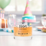 30th Birthday Vintage 1994 Whiskey Glass<br><div class="desc">Elegant stylish modern bold Cheers to Custom Years personalized birthday glassware.</div>