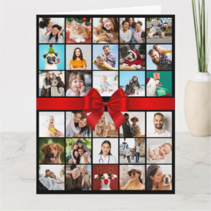30th or Any Age Photo Collage Big Birthday Card