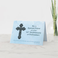 30th Ordination Anniversary Priest, Ornate Cross