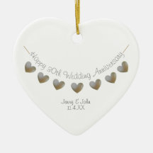 30th pearl wedding anniversary bunting gift 