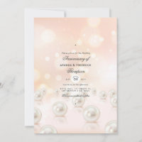 30th Pearl Wedding Anniversary Invitation