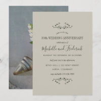30th Pearl Wedding Anniversary Invitation