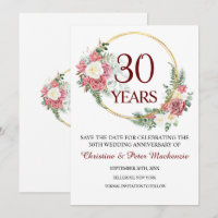 30th Pearl Wedding Anniversary 