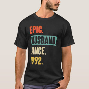 30th Wedding Aniversary  For Him Epic Husband Sinc T-Shirt