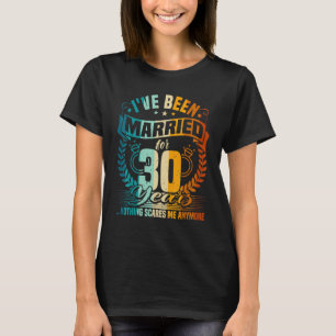 30th Wedding Anniversary, 30 Years Married, Husban T-Shirt