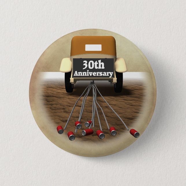 30th Wedding Anniversary Gifts 2 Inch Round Button (Front)