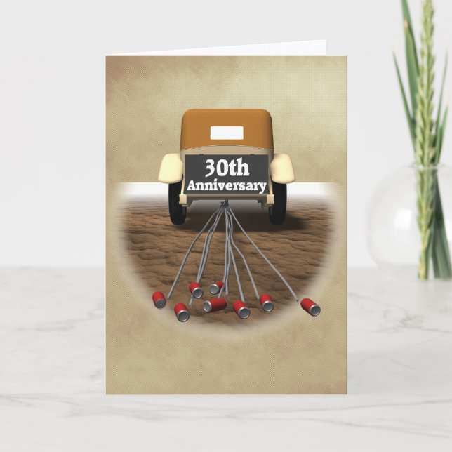 30th Wedding Anniversary Gifts Card (Front)