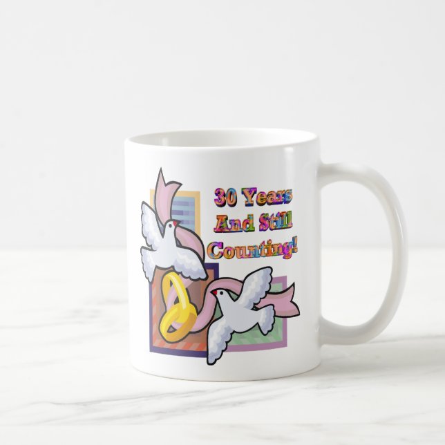 30th wedding anniversary gt coffee mug (Right)