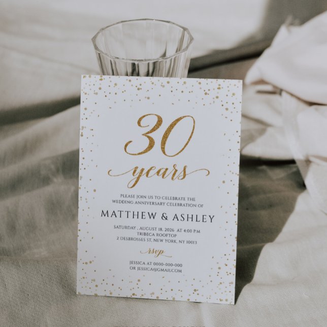 30th Wedding Anniversary Invitation - GAC24b (Creator Uploaded)
