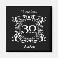 30th wedding anniversary pearl crest