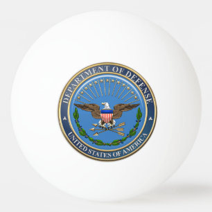 [310] U.S. Department of Defence (DOD) Emblem [3D] Ping Pong Ball
