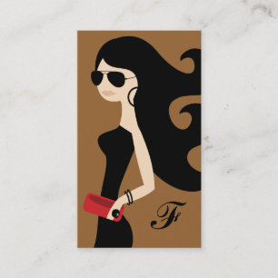 311 Aviator Fashionista Brunette Bronze Business Card