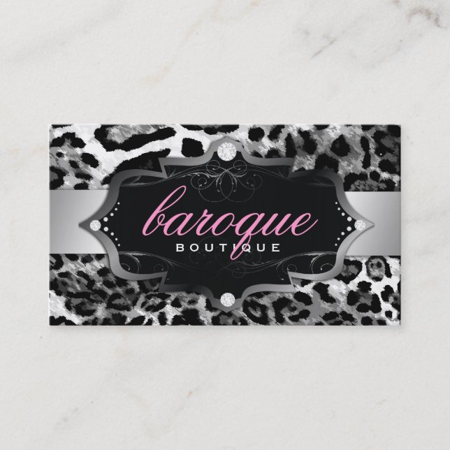 311 Baroque Boutique Leopard Business Card (Front)