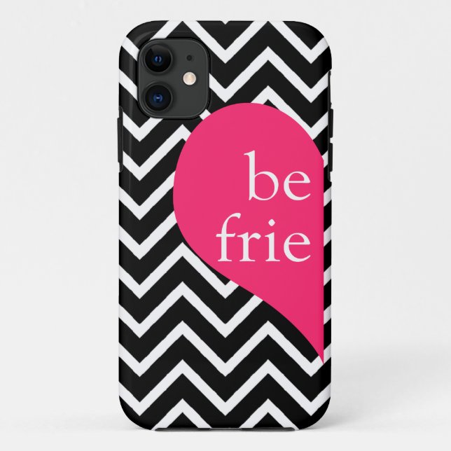 311 Best Friends Heart Chevron Left Side Case-Mate iPhone Case (Back)