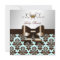 311 Blackberry Brown Damask Blue Brown