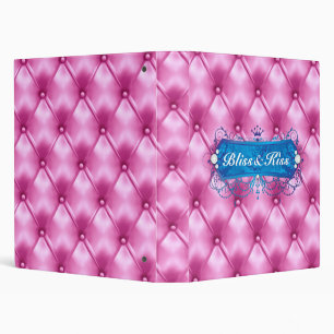 311 Blue Bliss Pink Tuft Binder