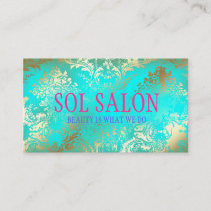 311 Boho Sol Turquoise Spa, Salon or Boutique Business Card