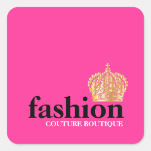 311 Bold Fashion Boutique Tiara Square Sticker
