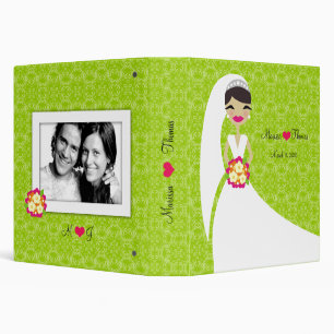 311-Brunette Bride Green Binder