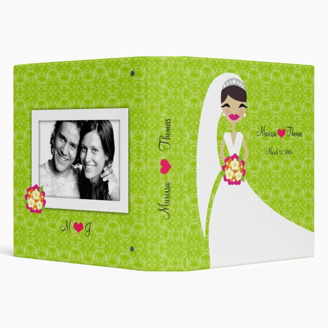 311-Brunette Bride Green Binder (Background)