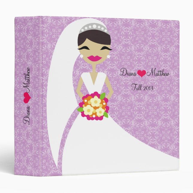 311 Brunette Bride Purple Binder (Front/Spine)