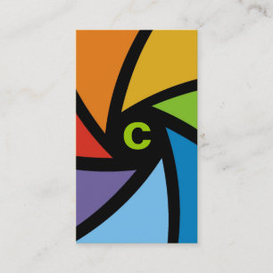 311-CAMERA READY   COLORFUL GREEN BUSINESS CARD