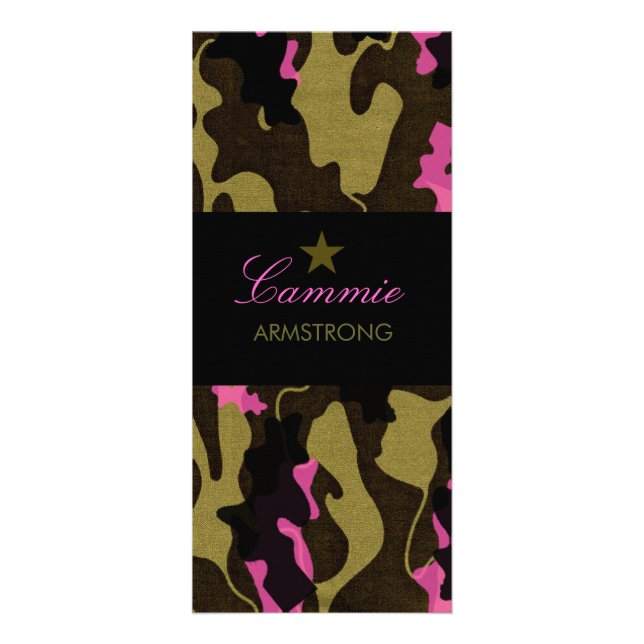 311 Camo Star Pink Rack Card (Front)