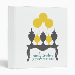 311 Candy Budoir Yellow Grey Binder