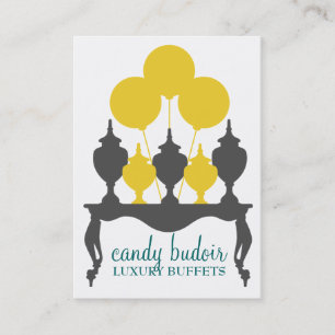 311 Candy Budoir Yellow Grey Business Card