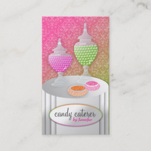 311-Candy Caterer _Candy Only Lollipop Fade Business Card