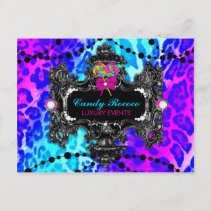 311 Candy Wonderland Leopard Postcard