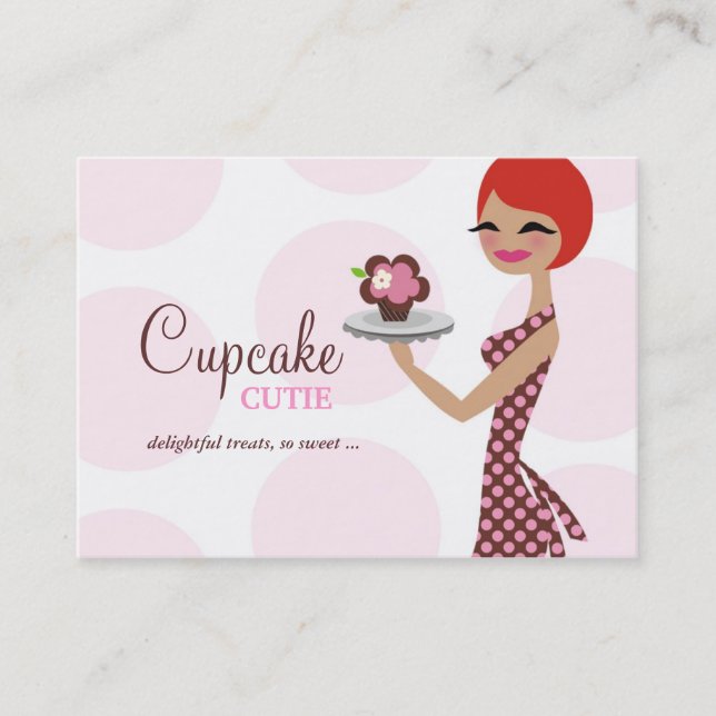 311 Cherrie the Cupcake Cutie Chubby Business Card (Front)