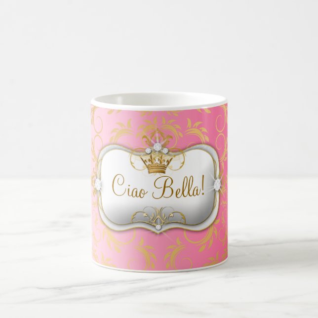 311 Ciao Bella Golden Divine Pink Fade Coffee Mug (Center)