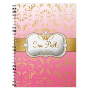 311 Ciao Bella Golden Divine Pink Fade Notebook