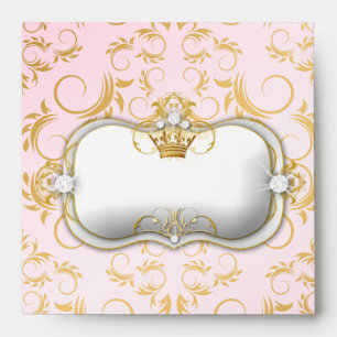 311 Ciao Bella Golden Divine Pink Square Envelope