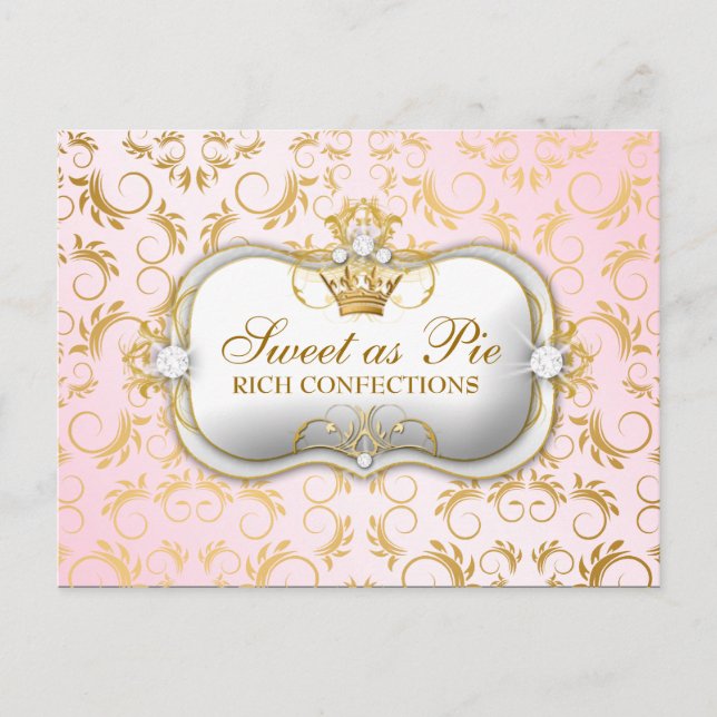 311 Ciao Bella Golden DivinePink Postcard (Front)