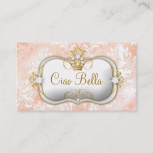 311 Ciao Bella "Peaches & Cream" Vintage Chic Business Card