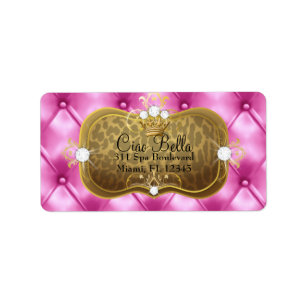 311 Ciao Bella Pink Tuft Leopard Label