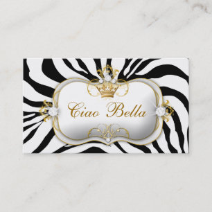 311 Ciao Bella Zebra Business Card