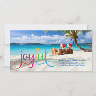 311 Colourful Joyful Christmas Card