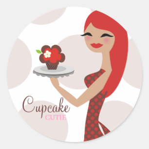 311 Cupcake Cutie Bakery Classic Round Sticker