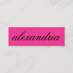 311 Custom Name Business Card Pink