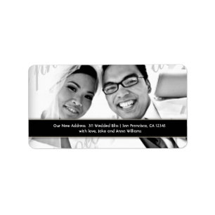 311 Customizable Mod Newlywed Address Label