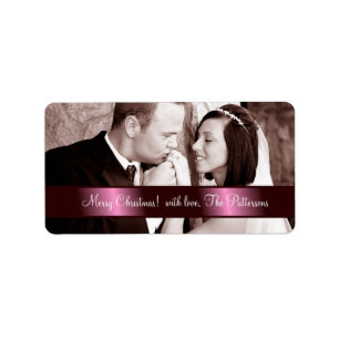 311 Customizable Newlywed Christmas Label
