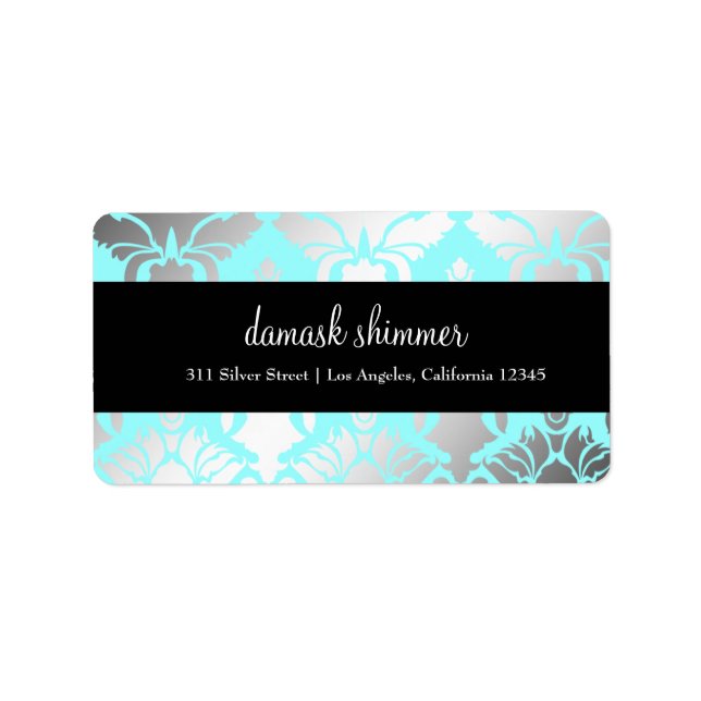 311-Damask Shimmer Pink Label (Front)