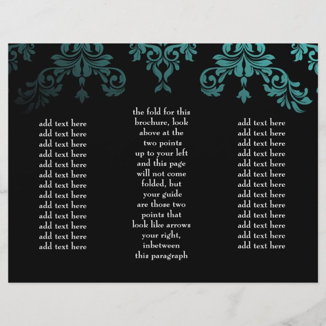 311 Dashing Damask Sea Garden at Night Brochure (Front)
