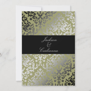 311-Dazzling Damask Alligator Invite